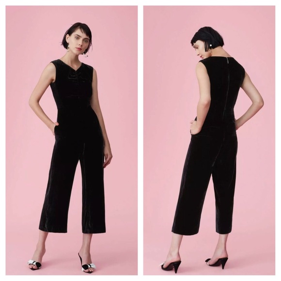 rebecca taylor velvet jumpsuit